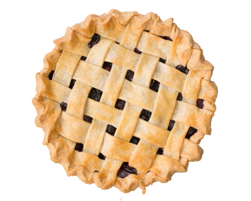 One on One Blueberry Pie